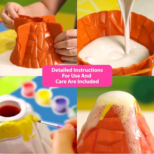 4M KidzLabs paint brush for precise decorating of the volcano