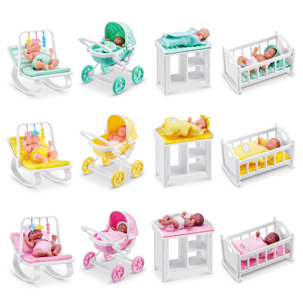 5 Surprise My Mini Baby Series 1 ZURU accessory set supports creative dressing