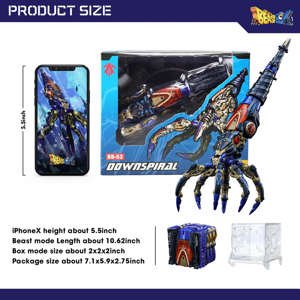 52TOYS BEASTBOX DOWNSPIRAL compact size suitable for shelves