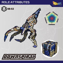52TOYS BEASTBOX DOWNSPIRAL ready for pose and display