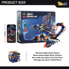 52TOYS BEASTBOX Hurrican stands about 10.6 inches tall on shelves.