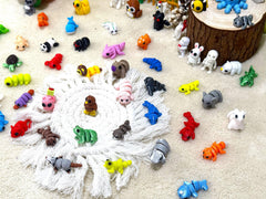 66 Pcs Mini 3D Printed Animal Figurines make a thoughtful surprise gift for birthdays