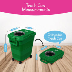 7 Days of Play rolling-trash-can, sturdy pull-along for active pretend play.