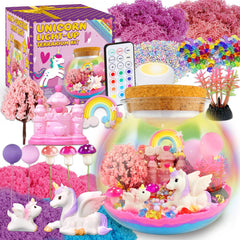 7july unicorn terrarium crafts kit fuels imaginative, screen-free play.