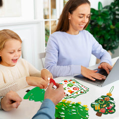 80UncleKimby child crafting action—kids decorating together in classroom or home