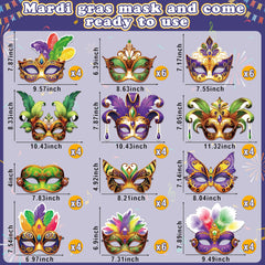 80UncleKimby carnival masks ideal for party decorations and guest interaction.