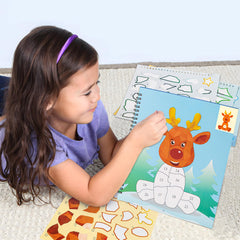90shine candy-cane design sticker book offers tasty-looking crafts.