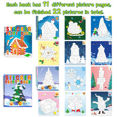 90shine elf design sticker book supports imaginative, playful holiday activities.