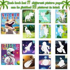 90shine educational sticker pages with 22 pictures to spark learning through play.