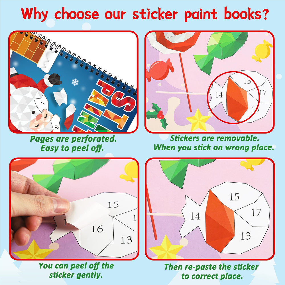 90shine sticker paint book repositionable stickers allow easy corrections during art time