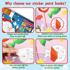 90shine sticker paint book repositionable stickers allow easy corrections during art time