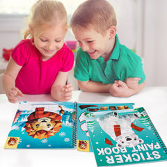 90shine winter sticker pages preview with perforated designs for easy detachment.