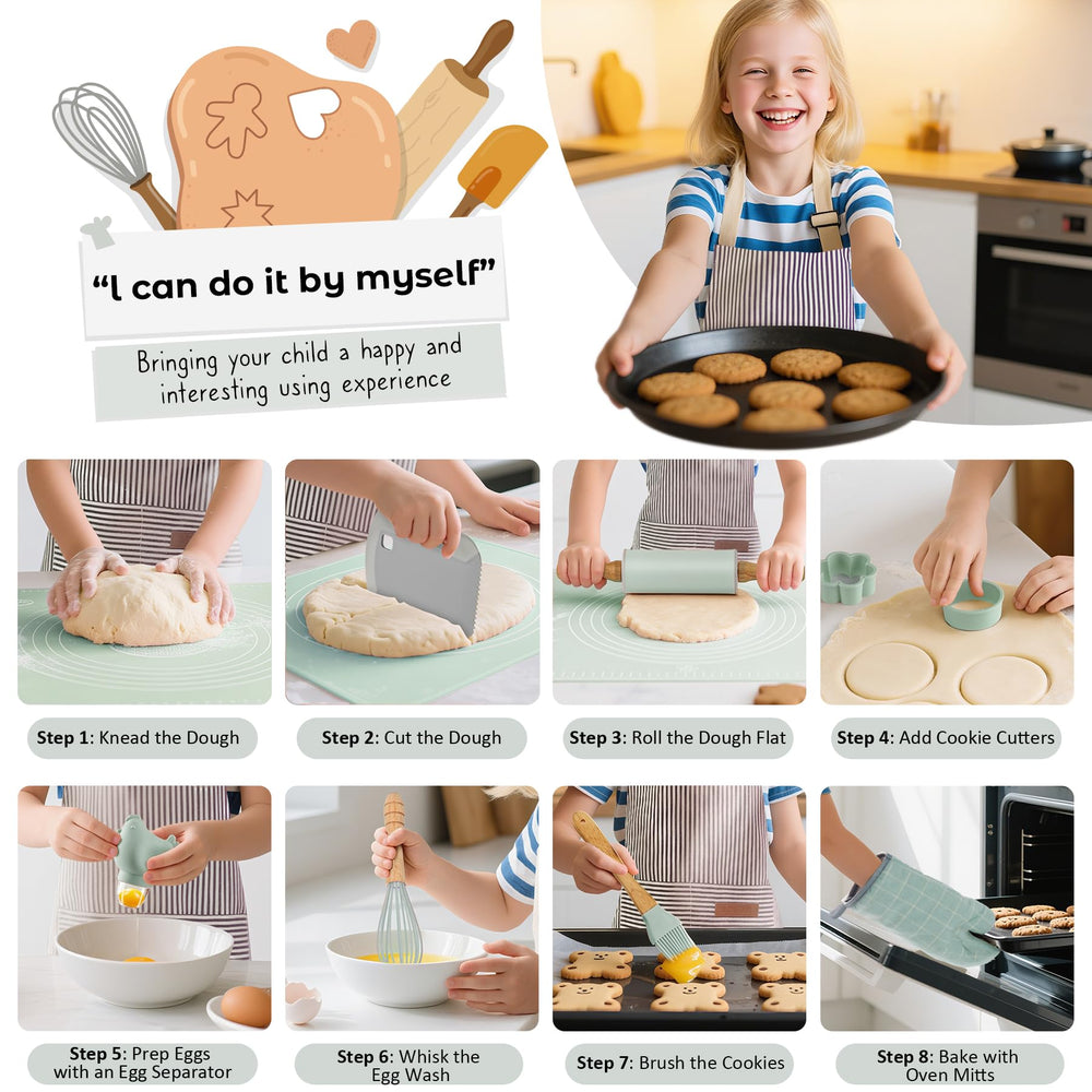 JIGQGY pastry brush helps kids glaze treats evenly for neat decorating