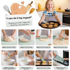 JIGQGY pastry brush helps kids glaze treats evenly for neat decorating