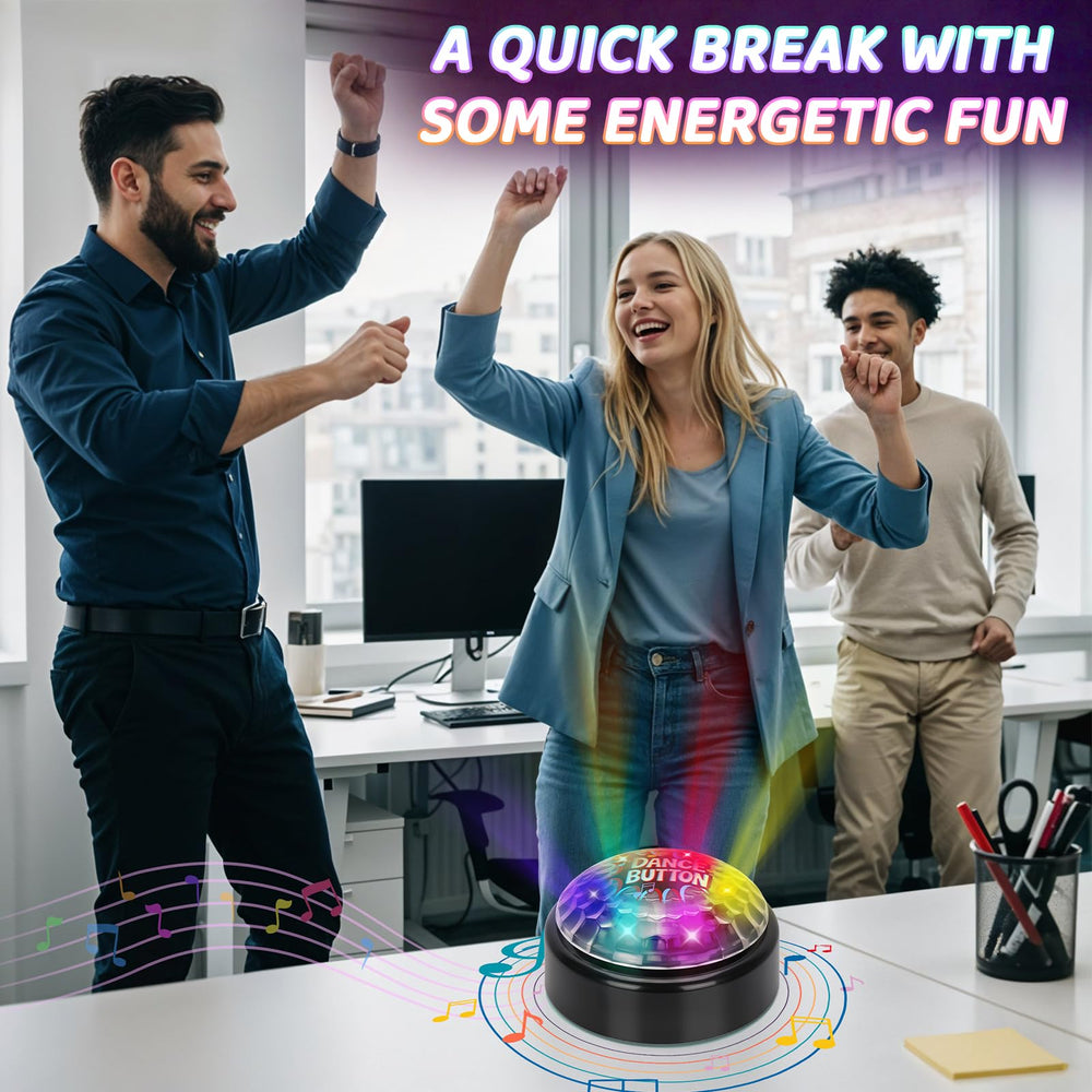 A AIFAMY Disco Dance Button uses batteries for quick fun.