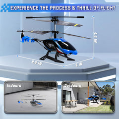 A ALPHA RC Helicopter compact design for quick play sessions