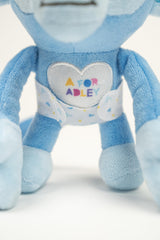 A FOR ADLEY soft plush texture invites gentle hugs and comfort.