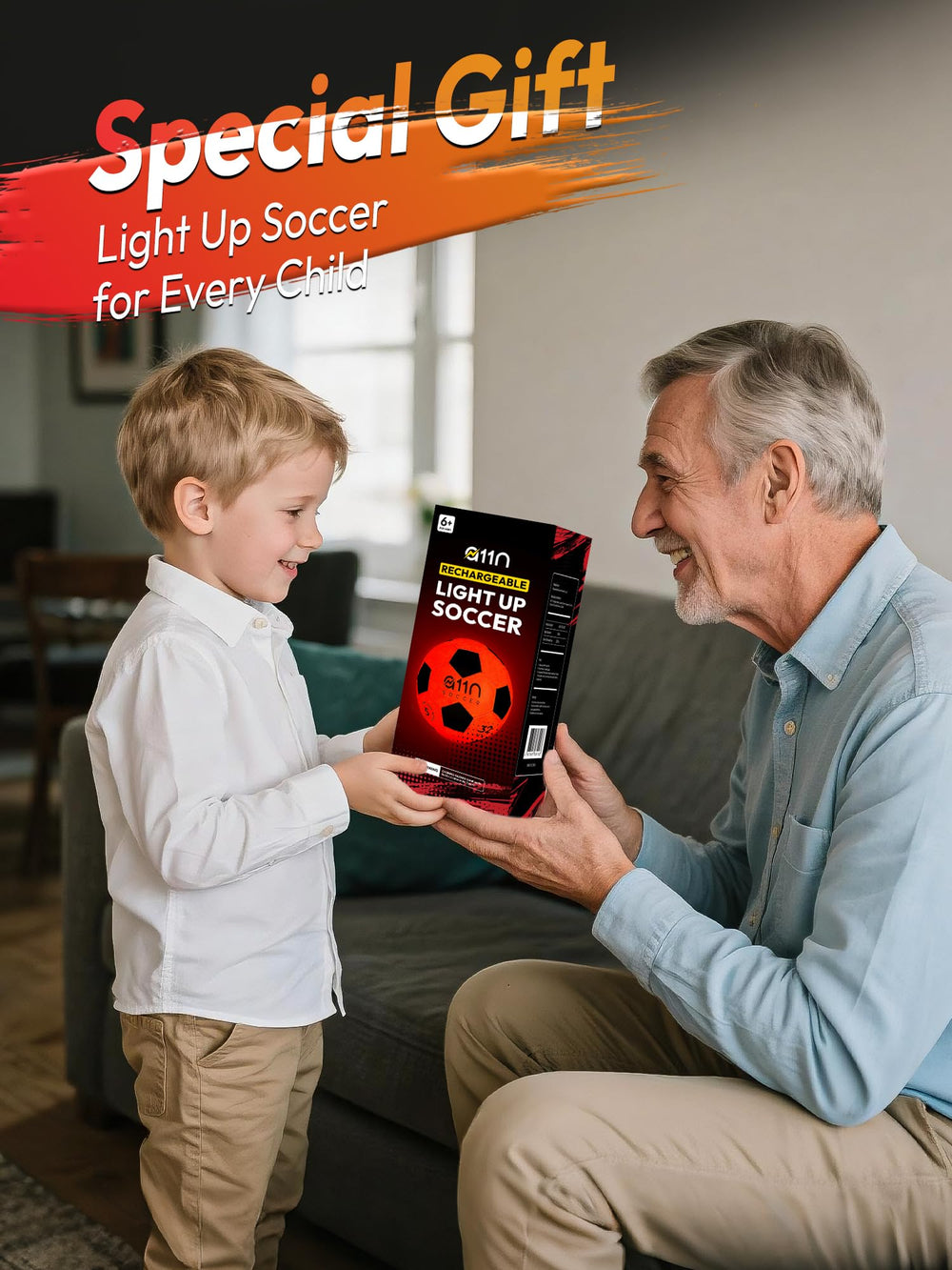 A11N SPORTS glow gift set for boys and girls ready for gifting