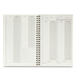 A&A chess scorebook pages for 100 moves per game
