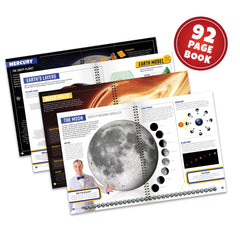 Abacus Brands Bill Nye Space book and kit visual promoting learning wonder