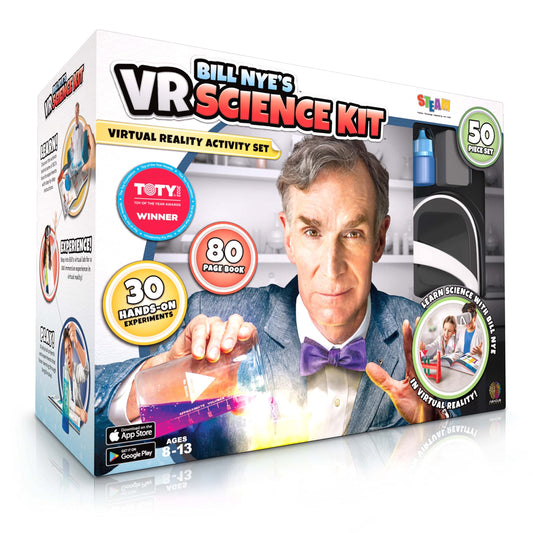 Abacus Brands Bill Nye VR goggles included for immersive science exploration.