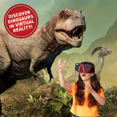 Abacus Brands T-Rex chase VR scene showcases engaging science storytelling.