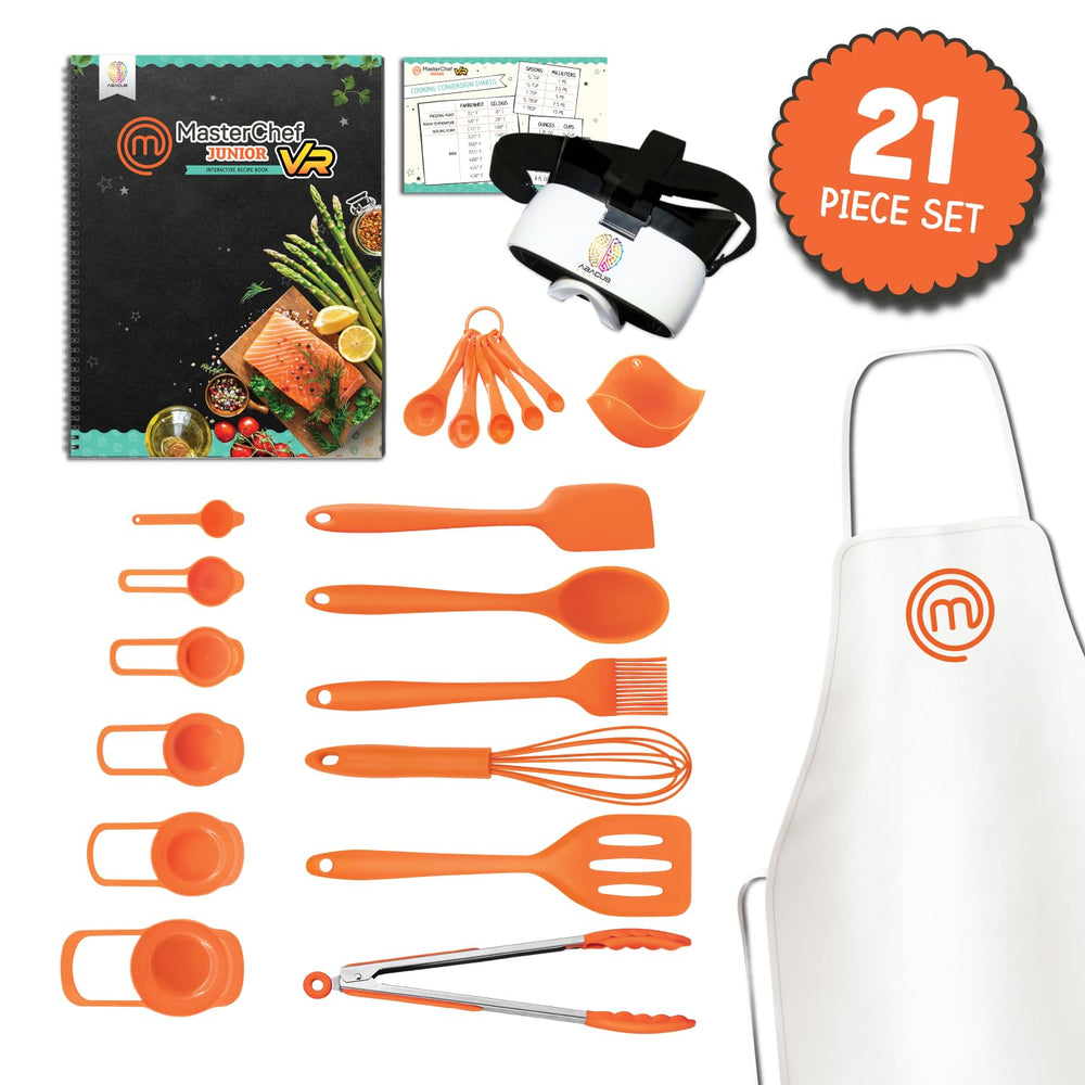 VR MasterChef Junior recipe visuals guiding step-by-step cooking.