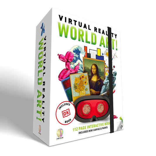 Abacus Brands World Art VR book front cover for immersive art history exploration