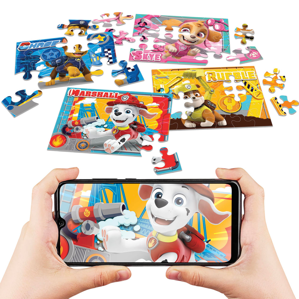 Abacus Holotoyz AR scan activates Paw Patrol characters for imaginative play