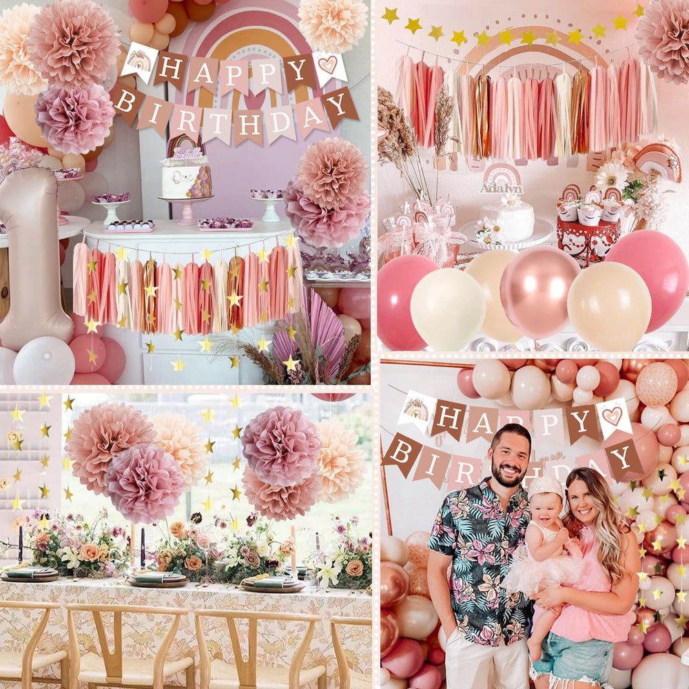 ABAOWO paper pompoms provide texture and depth to your decorations.