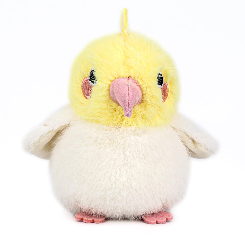 ABEARCAR cockatiel plush closeup fur wings soft texture and bright colors entice kids
