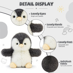 ABEARCAR penguin plush soft fabric, skin-friendly for sensitive kids.