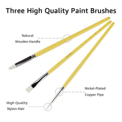ABEIER HIMI brushes in a portable case for on-the-go art projects.