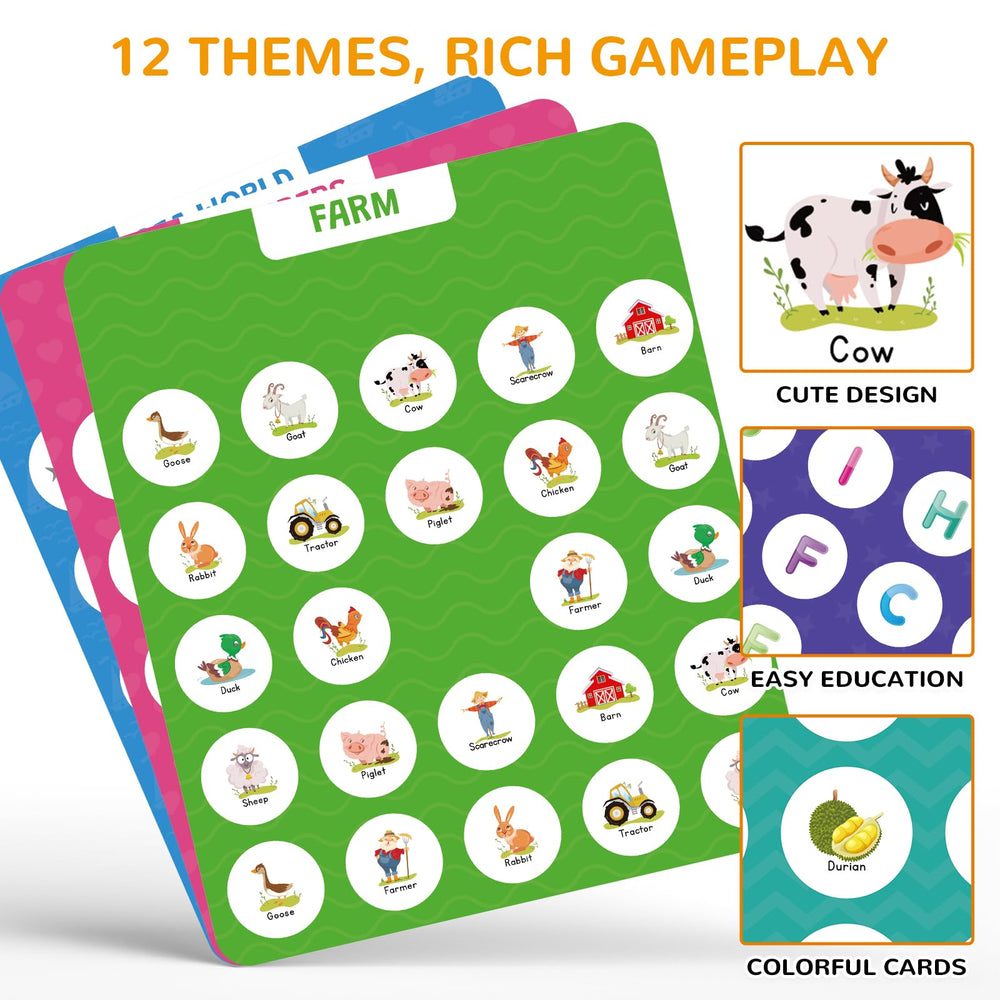 ABERLLS colors shapes cards spread during play to boost focus