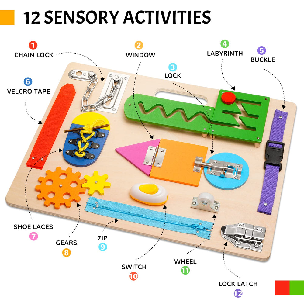 ABERLLS Busy Board switch section promotes cause-and-effect play