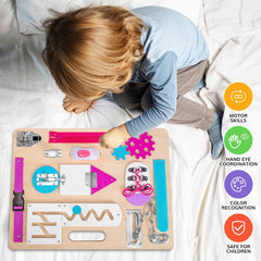 ABERLLS Busy Board Switch enhances finger dexterity through interactive exploration