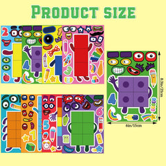 Abilat 32 pcs number stickers are easy to peel and ideal for DIY crafts.