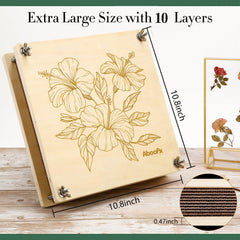 Aboofx Flower Press Kit 10 cardboard sheets for multi-layer drying