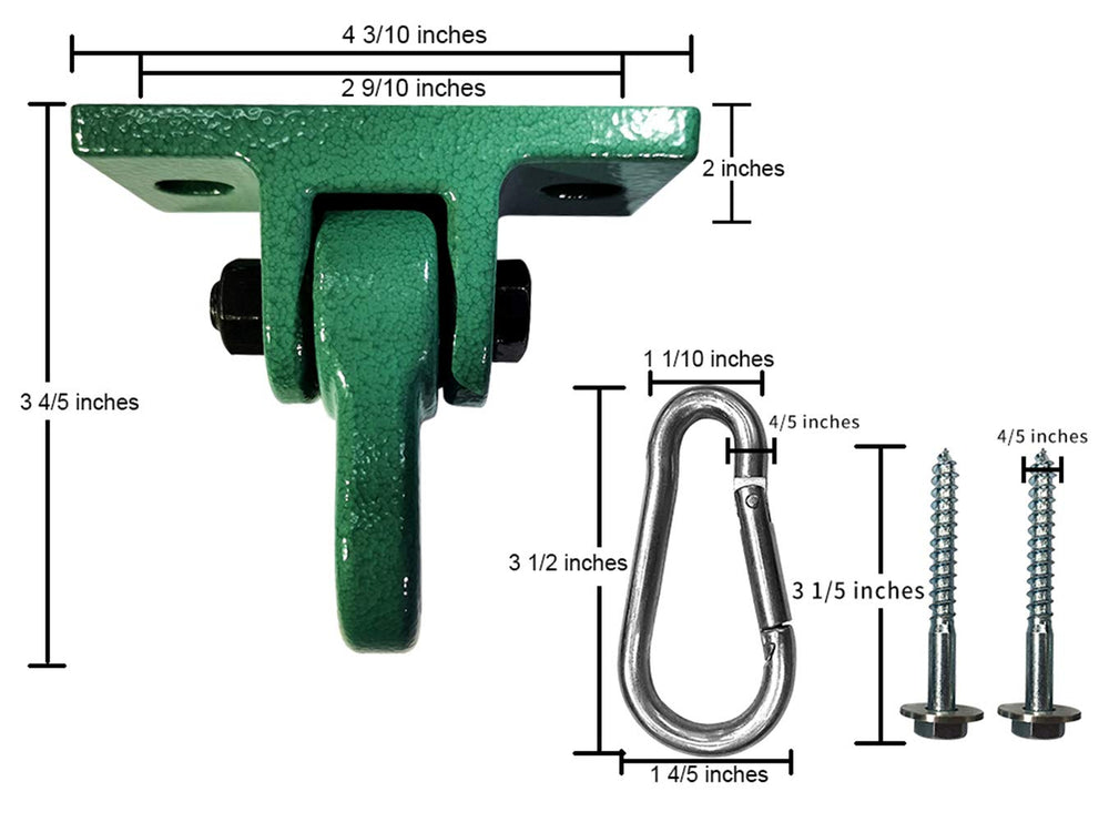 ABUSA two-pack includes screws and bolts for secure installations.