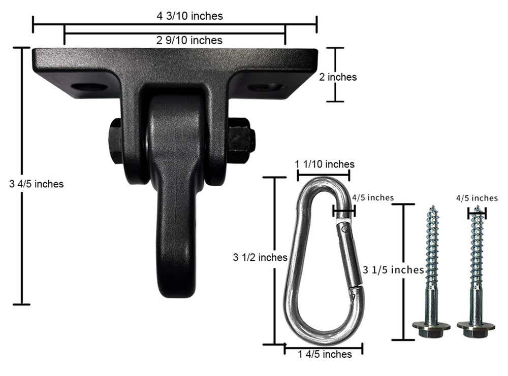 ABUSA included screws and bolts for straightforward installation