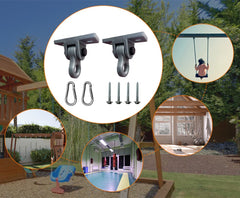 ABUSA swing hanger mounted on wooden beam for outdoor use