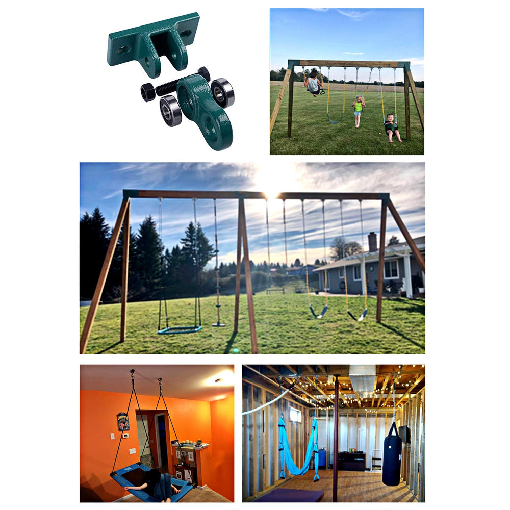 ABUSA weather-resistant black swing hangers durable in weather