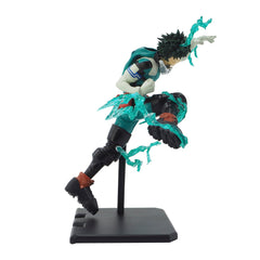 ABYSTYLE Deku One for All SFC figure back view, full silhouette for display planning.