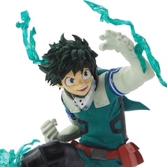 ABYSTYLE Deku One for All SFC figure on desk, striking desk decor piece.