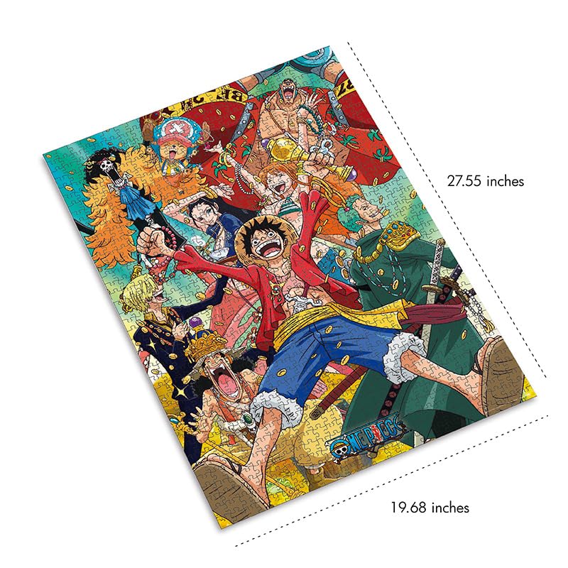 ABYstyle One Piece Straw Hat Crew puzzle art highlights the full crew, ideal display
