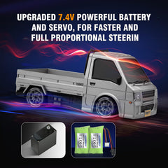 ACAMMZAR RC drift car 4WD delivers stable drifting on varied surfaces.