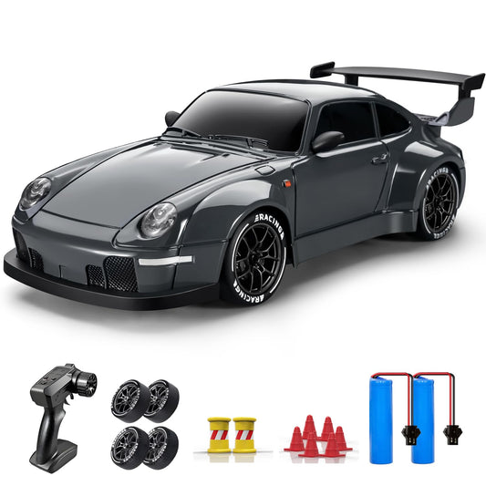 ACAMMZAR RC Drift Car front view shows compact indoor racing potential.