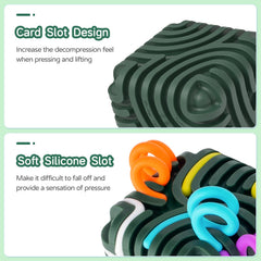 Accevo 3D sensory activity board cube peel encourages tactile exploration and dexterity