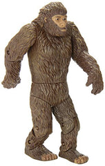 Archie Mcphee Bigfoot figure brown illustrated window box display-ready.