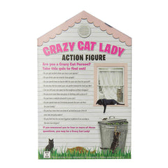 Accoutrements Crazy Cat Lady with wild-eyed look, a playful decor conversation starter.